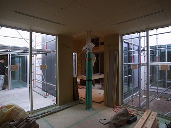 まもなく足場解体です。