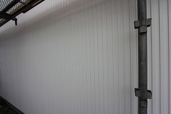 外壁工事が始まりました。