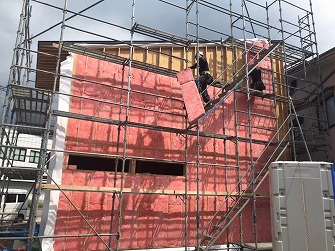 付加断熱工事完了です。