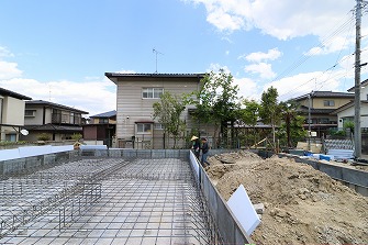 配筋検査を行いました。