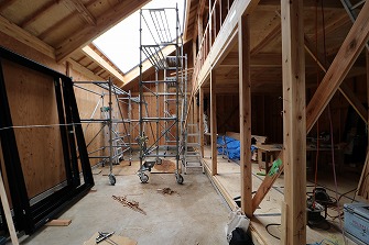 建て方完了です。