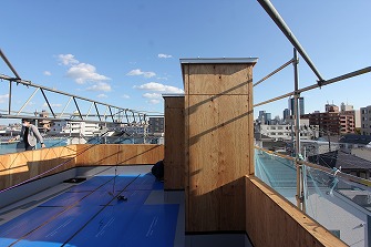 防水工事をしています。