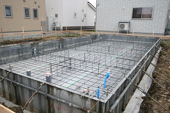 配筋検査を行いました。