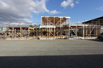 建て方が始まりました。