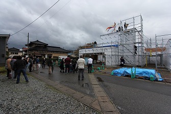 上棟式を行いました。