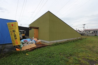 足場解体しました。