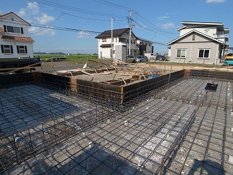 配筋検査を行いました。