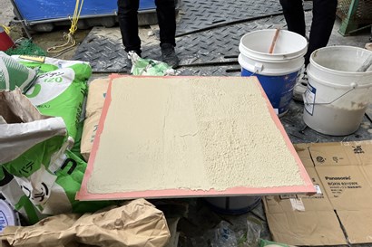 左官の塗りの具合を検討しました！