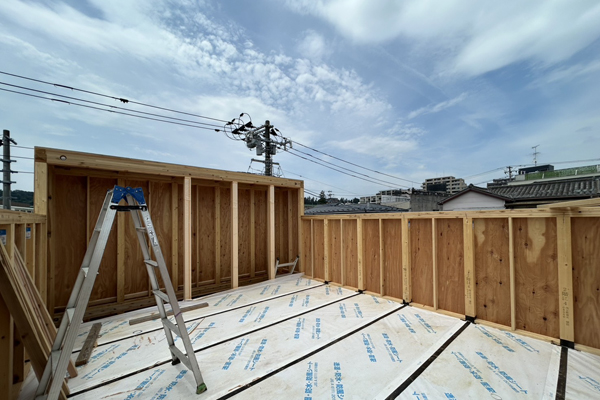 大工工事が進んでいます。