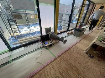 気密検査を行いました。