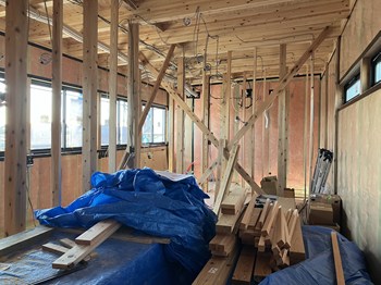 木工事が進んでいます