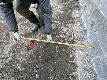 地縄確認を行いました。